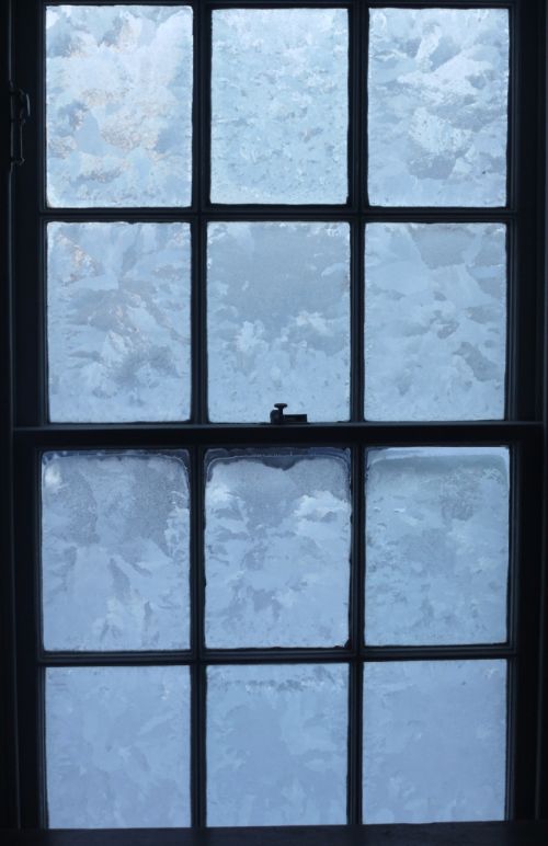 frosted windows in the East Church, Cromarty